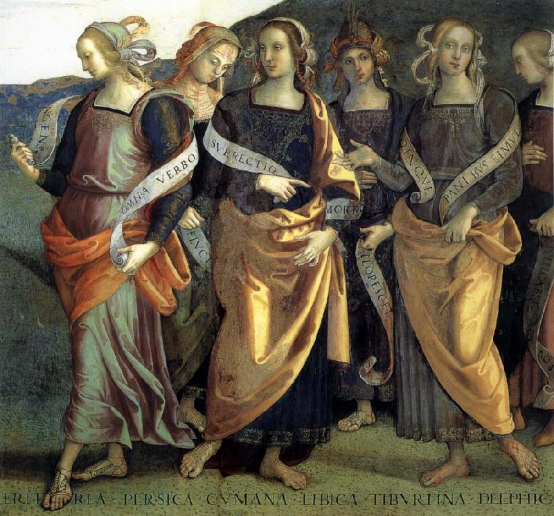 PERUGINO, Pietro Fresco in the Palazzo the prioris in Perugia, Italy Sweden oil painting art